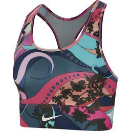 Swoosh Icnclsh Bra Prt Ll Kadın Mavi Antrenman Sporcu Sütyeni CU7372-433