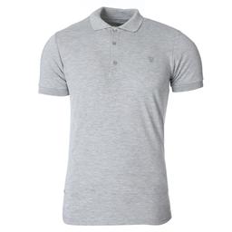 Pikepolo Erkek Gri Günlük Stil Polo Tişört 711215-GRI