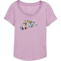 Nsw Tee School Dfused Floral Çocuk Kırmızı Tenis Tişört CZ1245-676