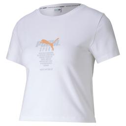 Tfs Graphic Crop Top Kadın Beyaz Tişört 59625802