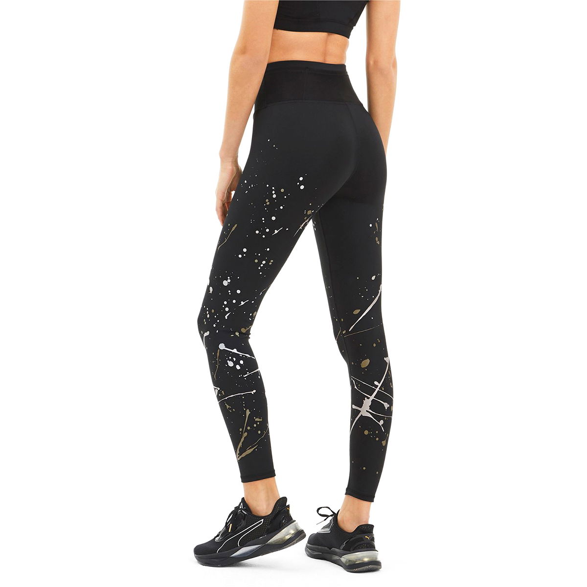Metal Splash Splatter Tight Kadın Çok Renkli Günlük Tayt 51903601