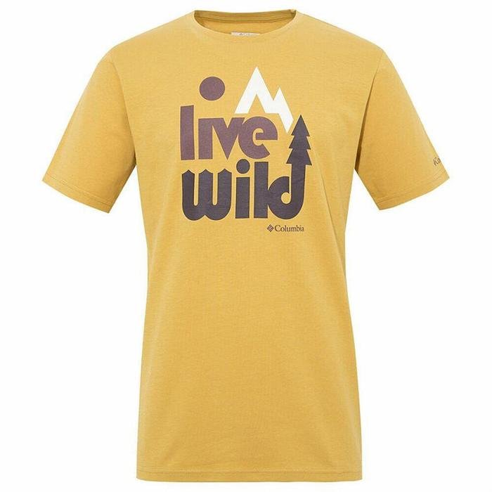Live Wild Erkek Sarı Outdoor Tişört CS0004-718 1225246