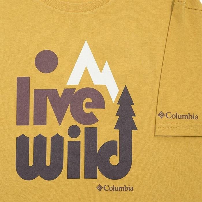 Live Wild Erkek Sarı Outdoor Tişört CS0004-718 1225246