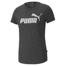 Essential Logo Heather Tee Kadın Siyah Günlük Tişört 85212701