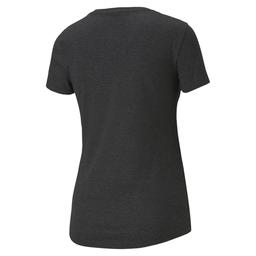 Essential Logo Heather Tee Kadın Siyah Günlük Tişört 85212701