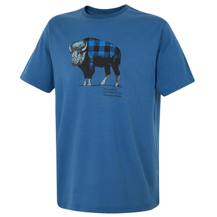 Check The Buffalo Erkek Mavi Outdoor Tişört CS0011-433 1225216