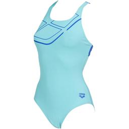 W Essentials Swim Pro Back One Piece Lb Kadın Mavi Yüzücü Mayo 002543880