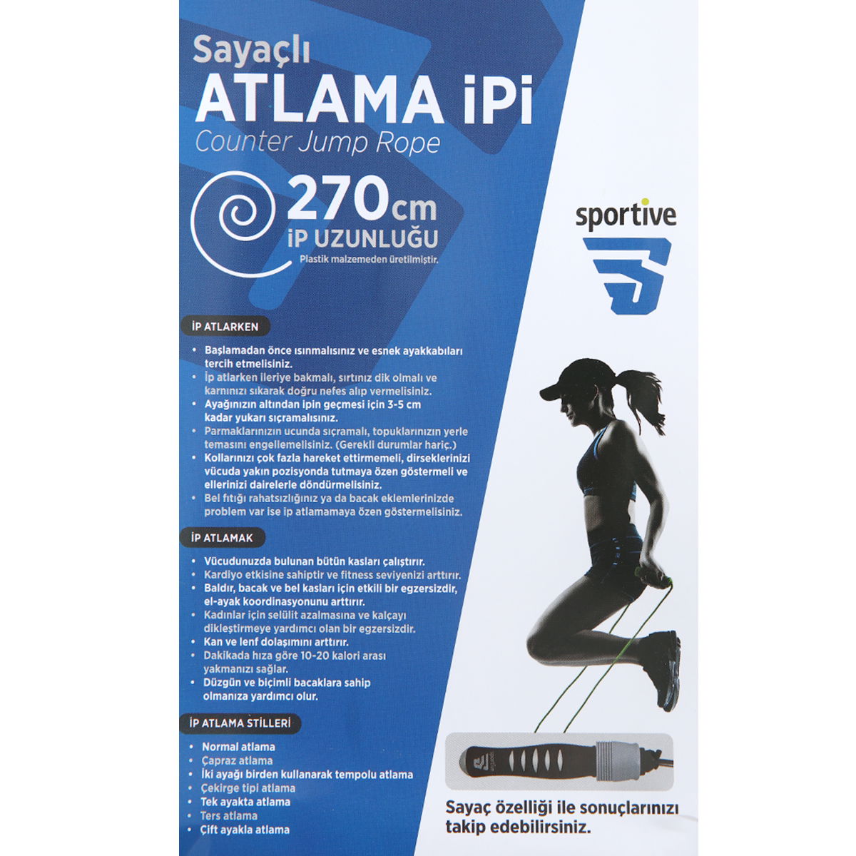 Spt Sayaçlı Atlama İpi SPT-2907V