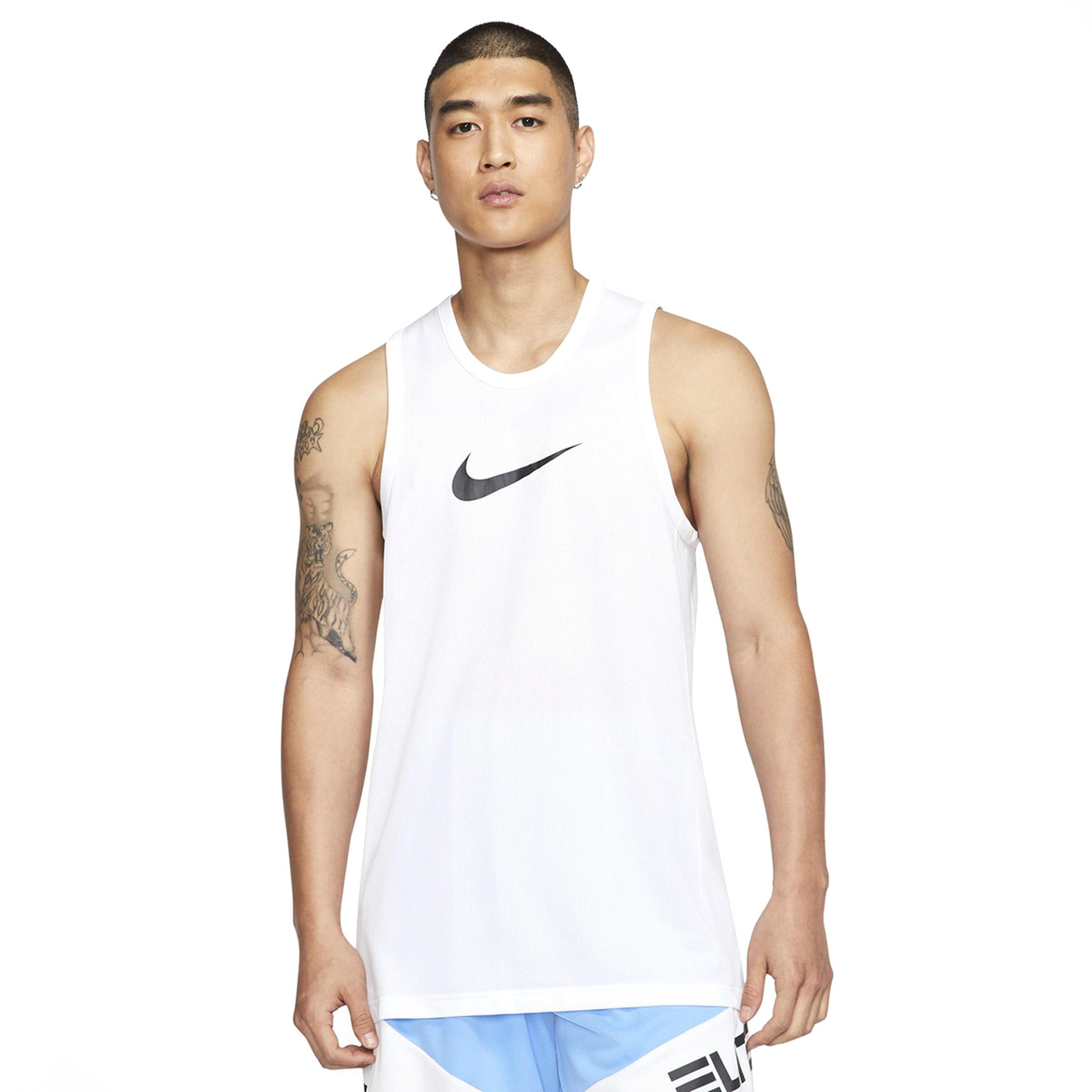 Dri-Fit Erkek Beyaz Basketbol Atlet BV9387-100