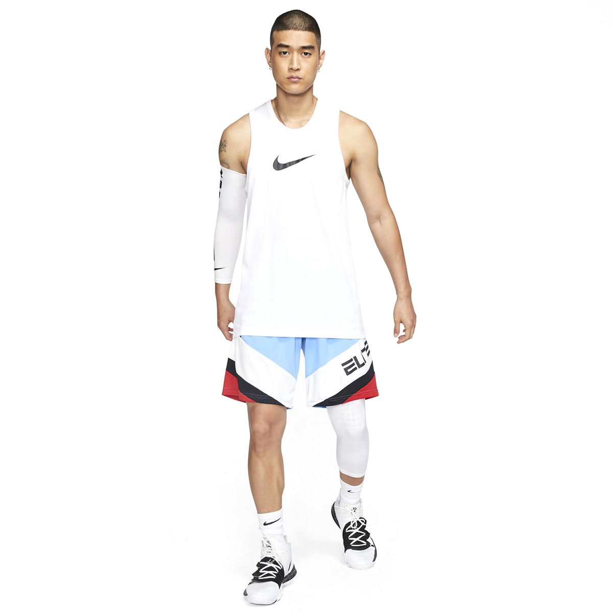 Dri-Fit Erkek Beyaz Basketbol Atlet BV9387-100