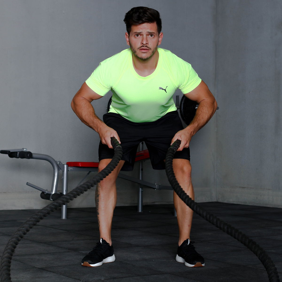 Ss Tech Tee Erkek Sarı Antrenman Tişört 51838917