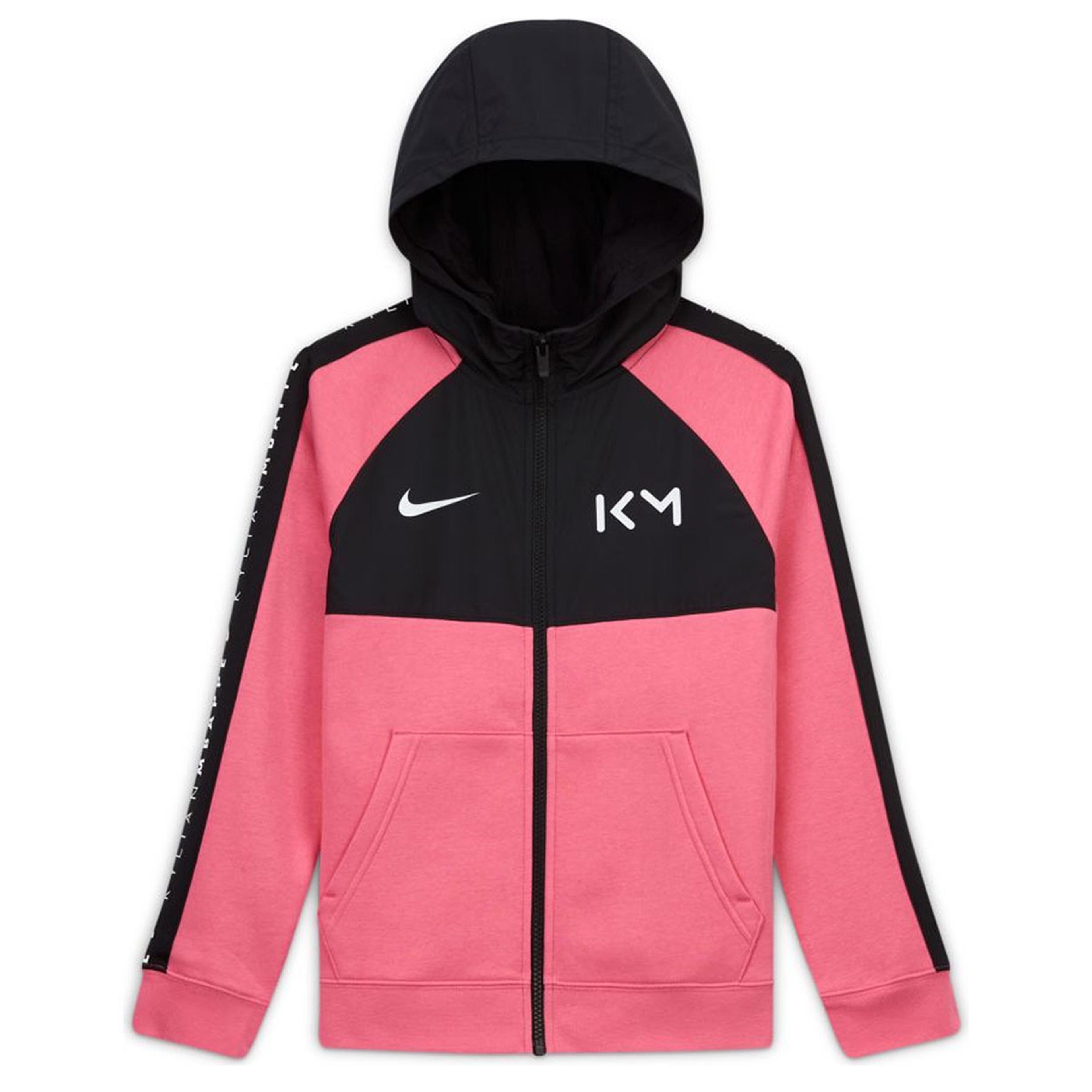 Km B Hybrid Flc Fz Hoodie Çocuk Kırmızı Futbol Sweatshirt CK5562-607