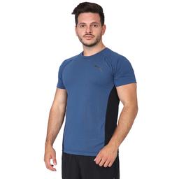 Evostripe Tee Erkek Mavi Günlük Tişört 58146543