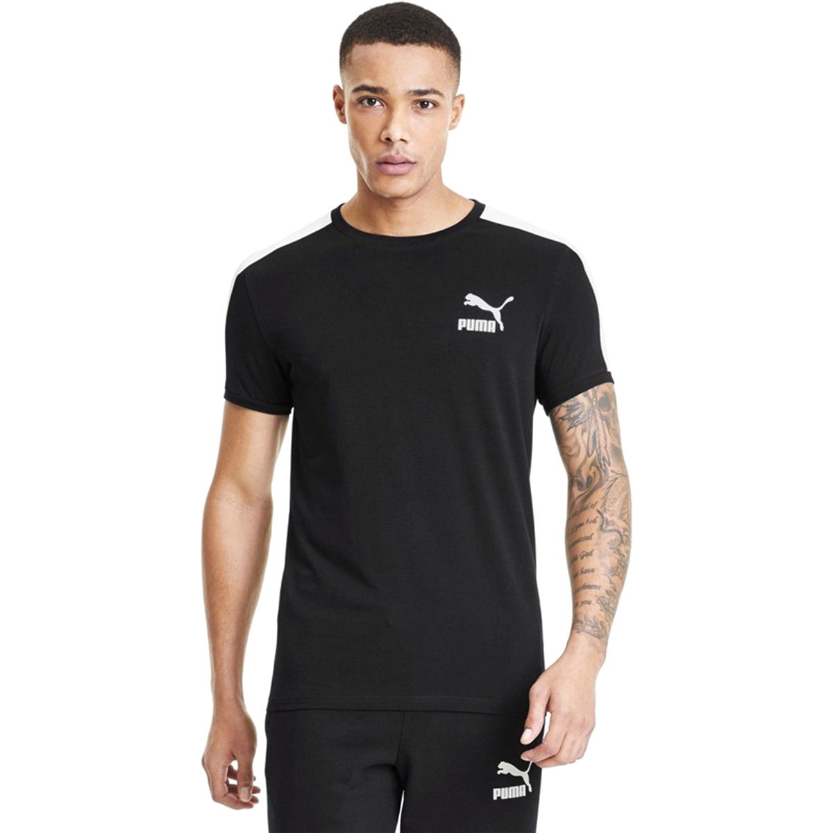 İconic T7 Slim Tee Erkek Siyah Günlük Tişört 58155801