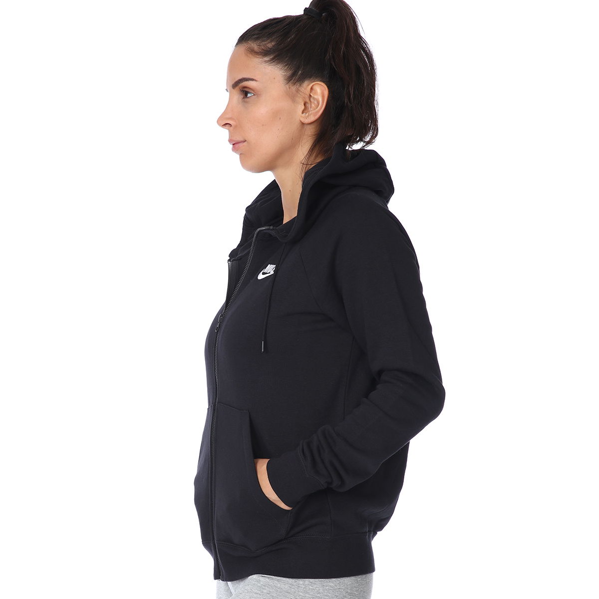 Essential Kadın Siyah Günlük Stil Sweatshirt BV4122-010