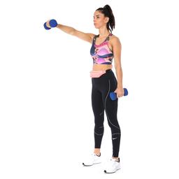 Swoosh Icnclsh Bra Prt Ll Kadın Mavi Antrenman Sporcu Sütyeni CU7372-433