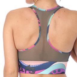 Swoosh Icnclsh Bra Prt Ll Kadın Mavi Antrenman Sporcu Sütyeni CU7372-433