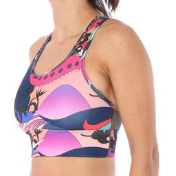 Swoosh Icnclsh Bra Prt Ll Kadın Mavi Antrenman Sporcu Sütyeni CU7372-433