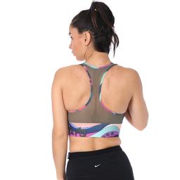 Swoosh Icnclsh Bra Prt Ll Kadın Mavi Antrenman Sporcu Sütyeni CU7372-433