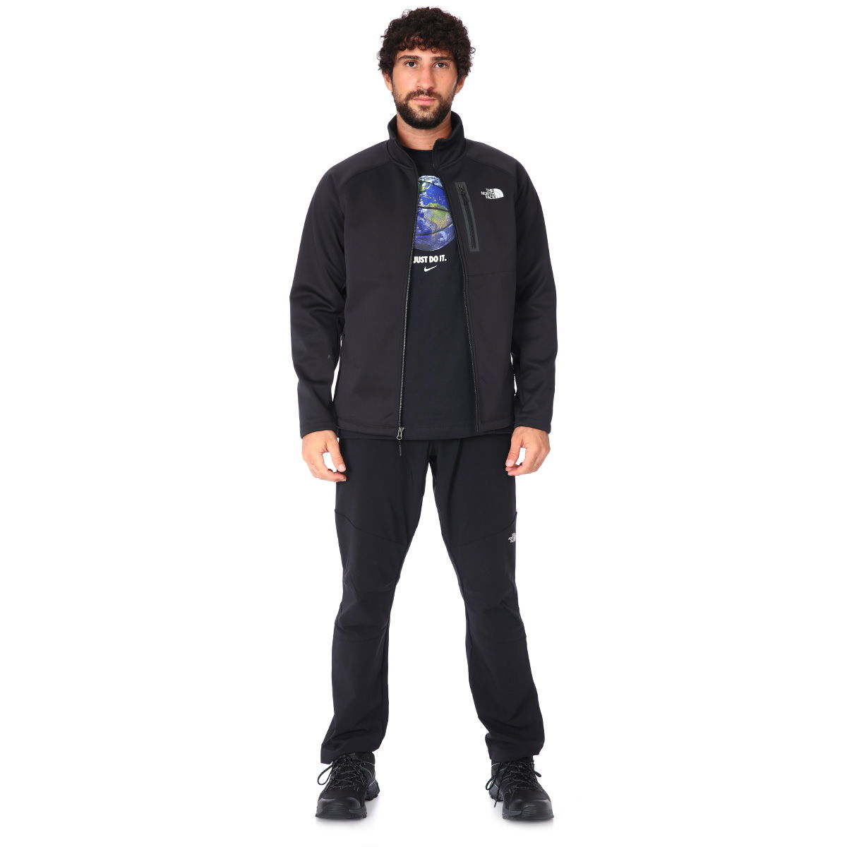 Can Soft Shell Jkt Erkek Siyah Outdoor Mont NF0A3BRHJK31