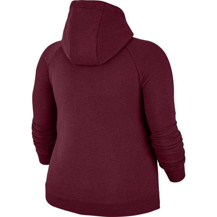 W Nsw Essntl Hoody Fz Flc Plus Kadın Kırmızı Günlük Stil Sweatshirt CJ0401-638 1234905
