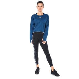 Air Midlayer Crew Kadın Mavi Koşu Uzun Kollu Tişört CJ1882-432