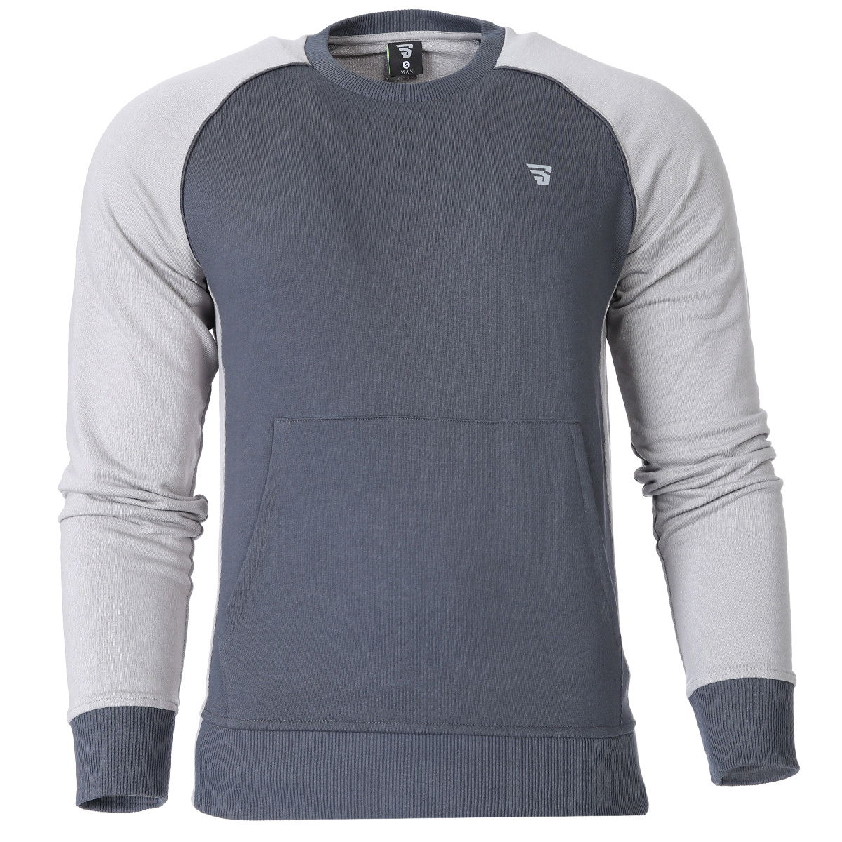 Sweblockcolor Erkek Gri Antrenman Sweatshirt 711376-GRY