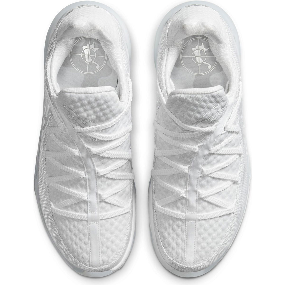 Lebron XVII Low NBA Erkek Beyaz Basketbol Ayakkabısı CD5007-103