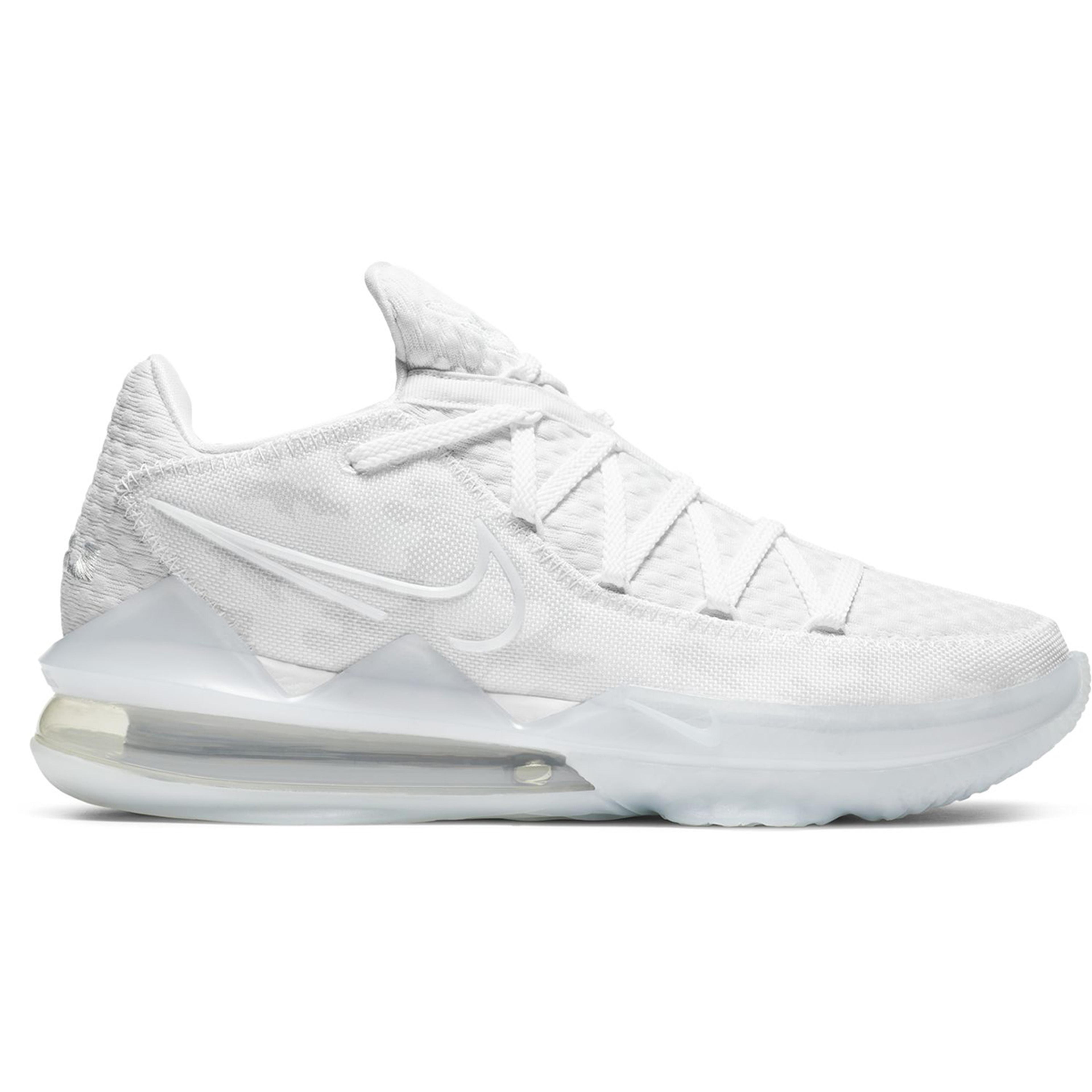 Lebron XVII Low NBA Erkek Beyaz Basketbol Ayakkabısı CD5007-103