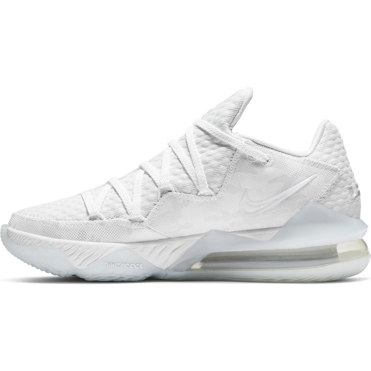 Lebron XVII Low NBA Erkek Beyaz Basketbol Ayakkabısı CD5007-103