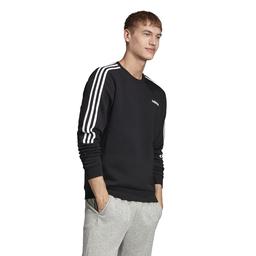 Essentials 3-Stripes Crew Erkek Siyah Günlük Sweatshirt EI8994