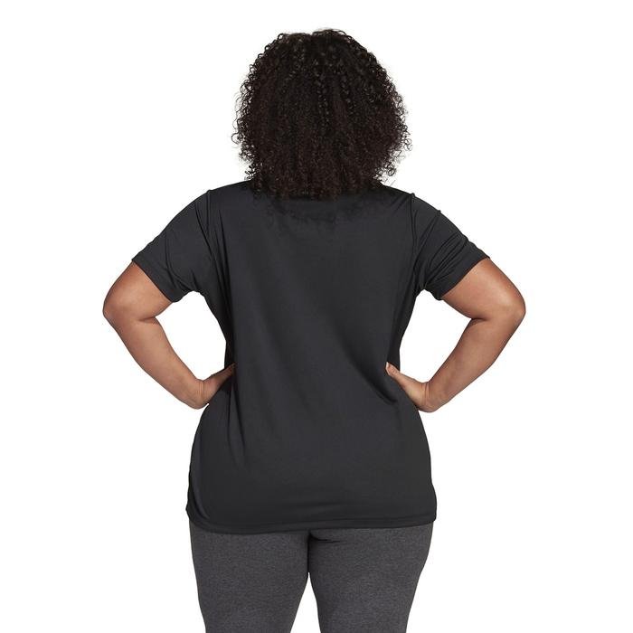 Designed 2 Move Plus Size Kadın Siyah Antrenman Tişörtü FM0176 1222812