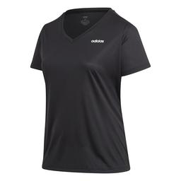 Designed 2 Move Plus Size Kadın Siyah Antrenman Tişörtü FM0176