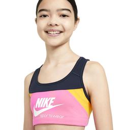 Swoosh Veneer Çocuk Pembe Sporcu Sütyeni (Bra) CU8193-451