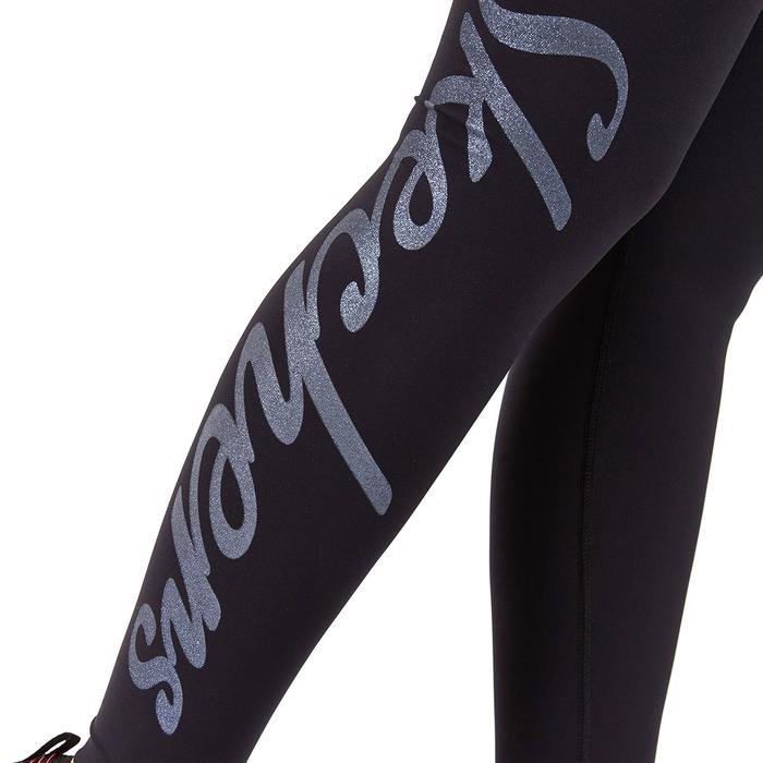 Legging S W Logo Print Kadın Siyah Günlük Stil Tayt S202265-001 1225091