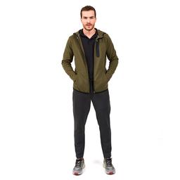 2X I-Lock M Printed Zip Erkek Yeşil Günlük Stil Sweatshirt S202095-801