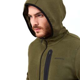 2X I-Lock M Printed Zip Erkek Yeşil Günlük Stil Sweatshirt S202095-801