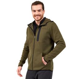 2X I-Lock M Printed Zip Erkek Yeşil Günlük Stil Sweatshirt S202095-801
