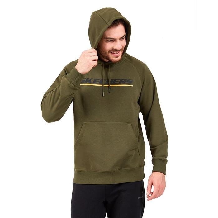 Lw Fleece M Logo Printed Erkek Yeşil Günlük Stil Sweatshirt S202078-801 1225155