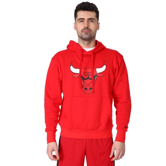 NBA Chicago Bulls Erkek Kırmızı Basketbol Sweatshirt CN1191-657 1234618
