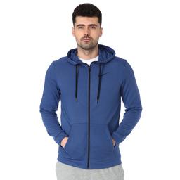 Dry Hoodie Fz Fleece Erkek Mavi Günlük Stil Sweatshirt CJ4317-469