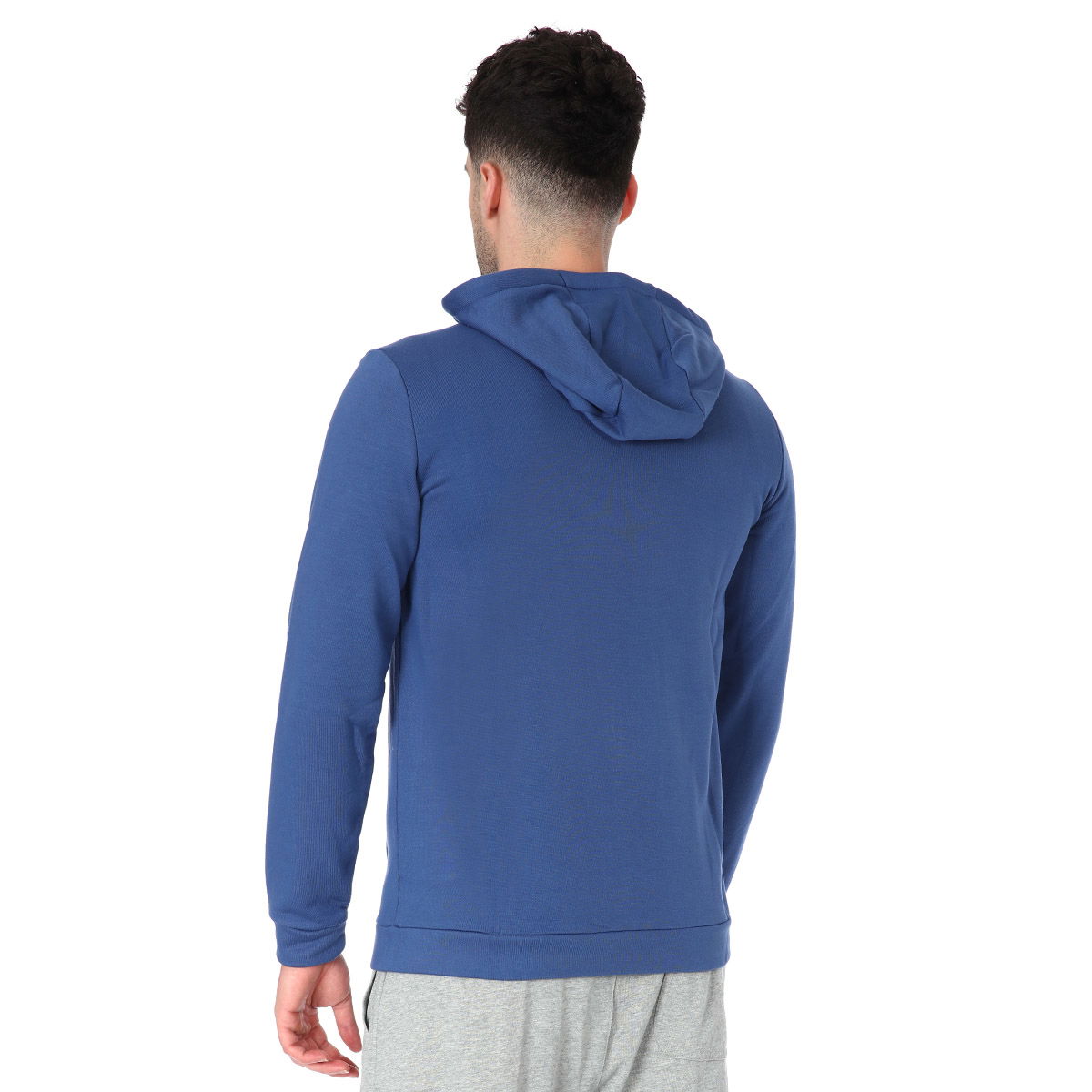 Dry Hoodie Fz Fleece Erkek Mavi Günlük Stil Sweatshirt CJ4317-469