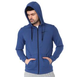 Dry Hoodie Fz Fleece Erkek Mavi Günlük Stil Sweatshirt CJ4317-469