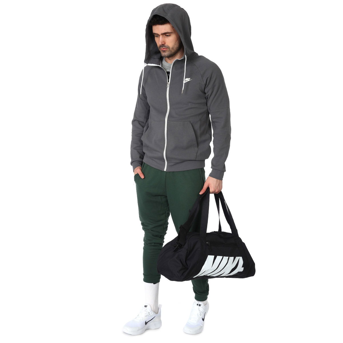 M Nsw Modern Erkek Gri Günlük Stil Sweatshirt CU4455-068