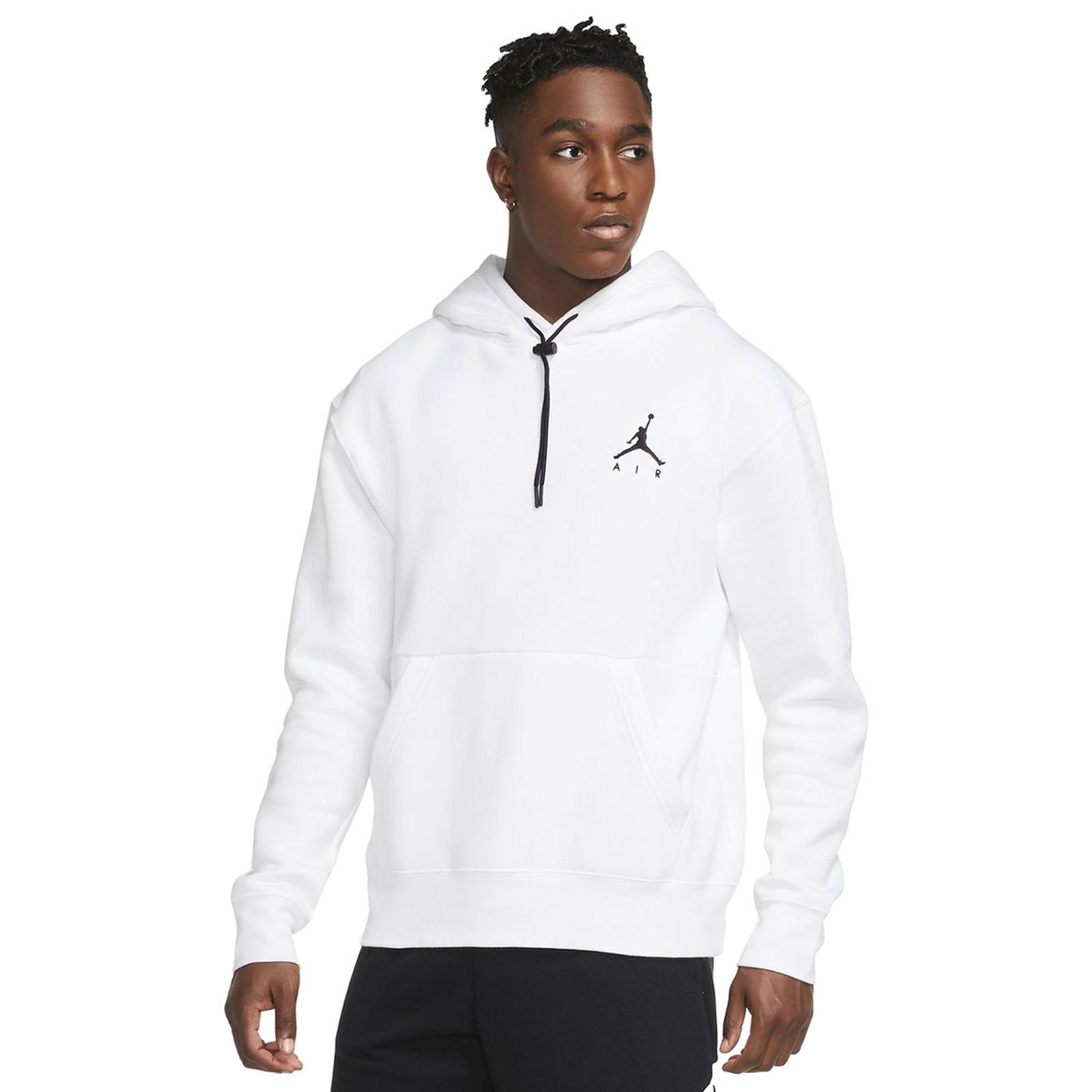 M Jordan NBA Jumpman Air Flc Po Erkek Beyaz Basketbol Sweatshirt CK6684-101
