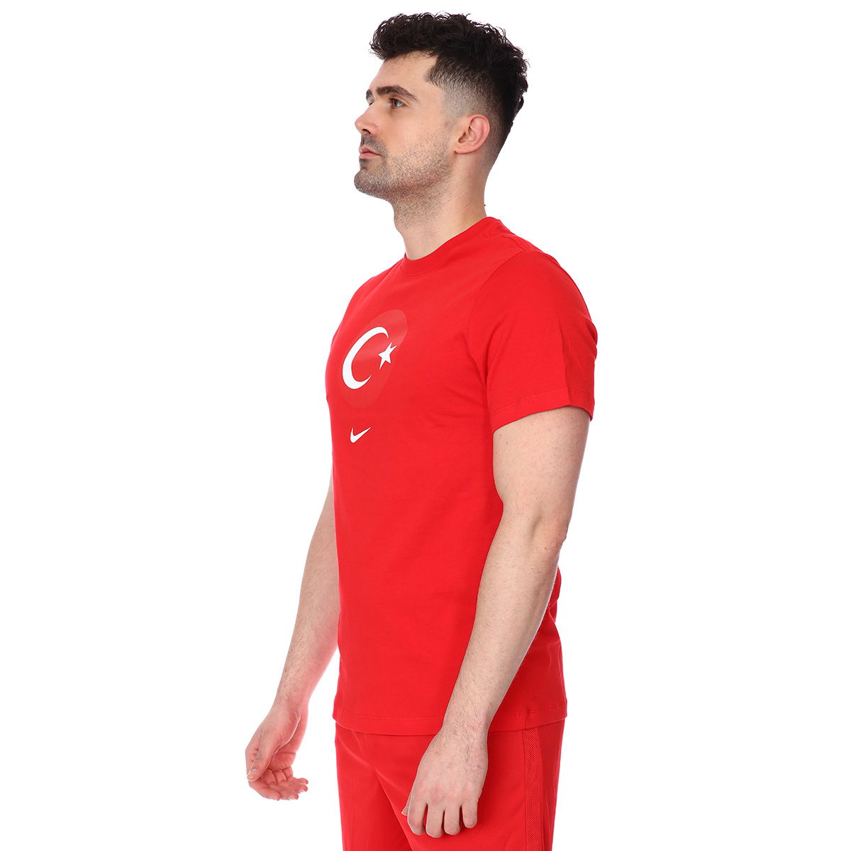 Türkiye 2020 Evergreen Crest Erkek Kırmızı Futbol Tişört CD0794-657