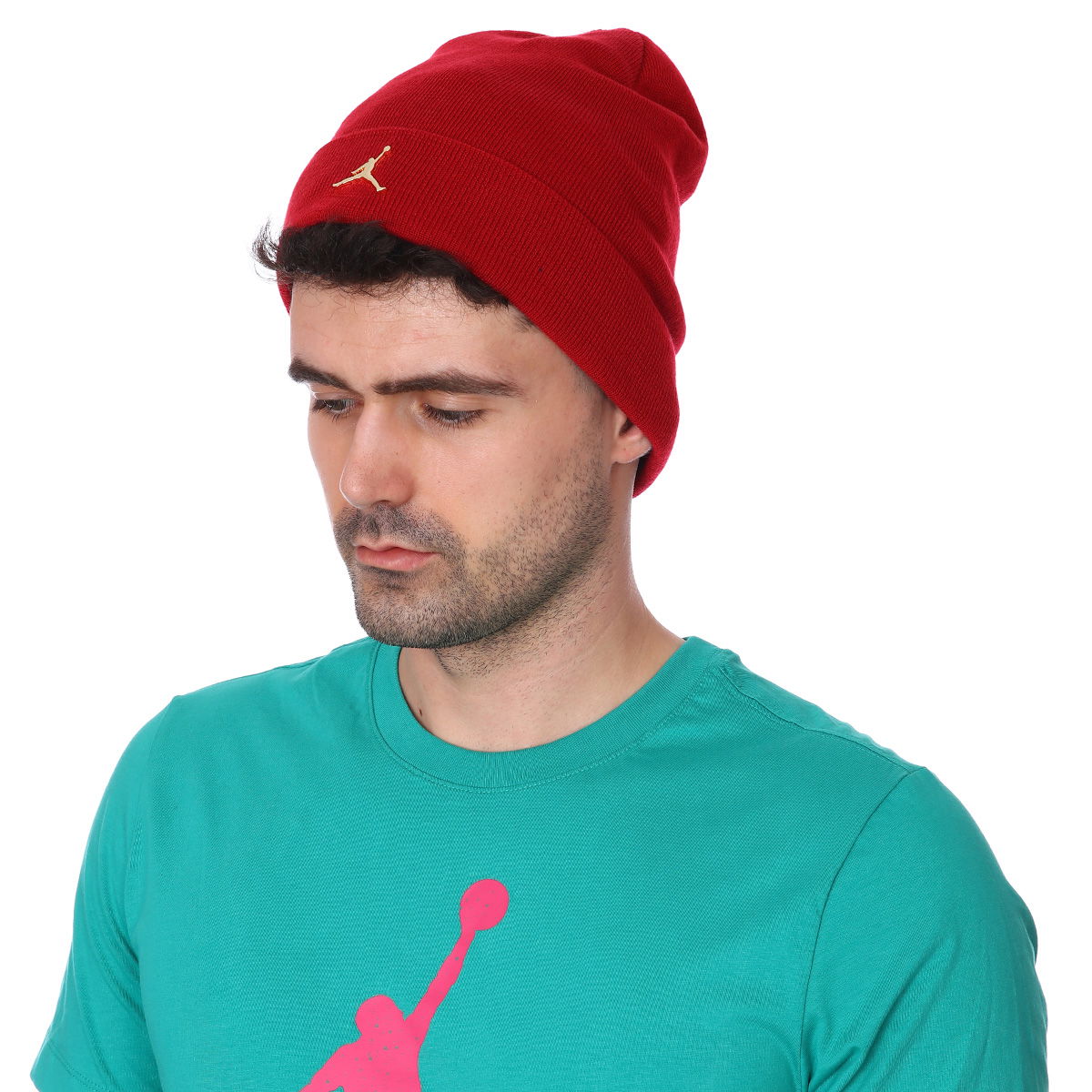 Jordan NBA Cuffed Beanie Metal Jm Unisex Kırmızı Basketbol Bere CW6402-687