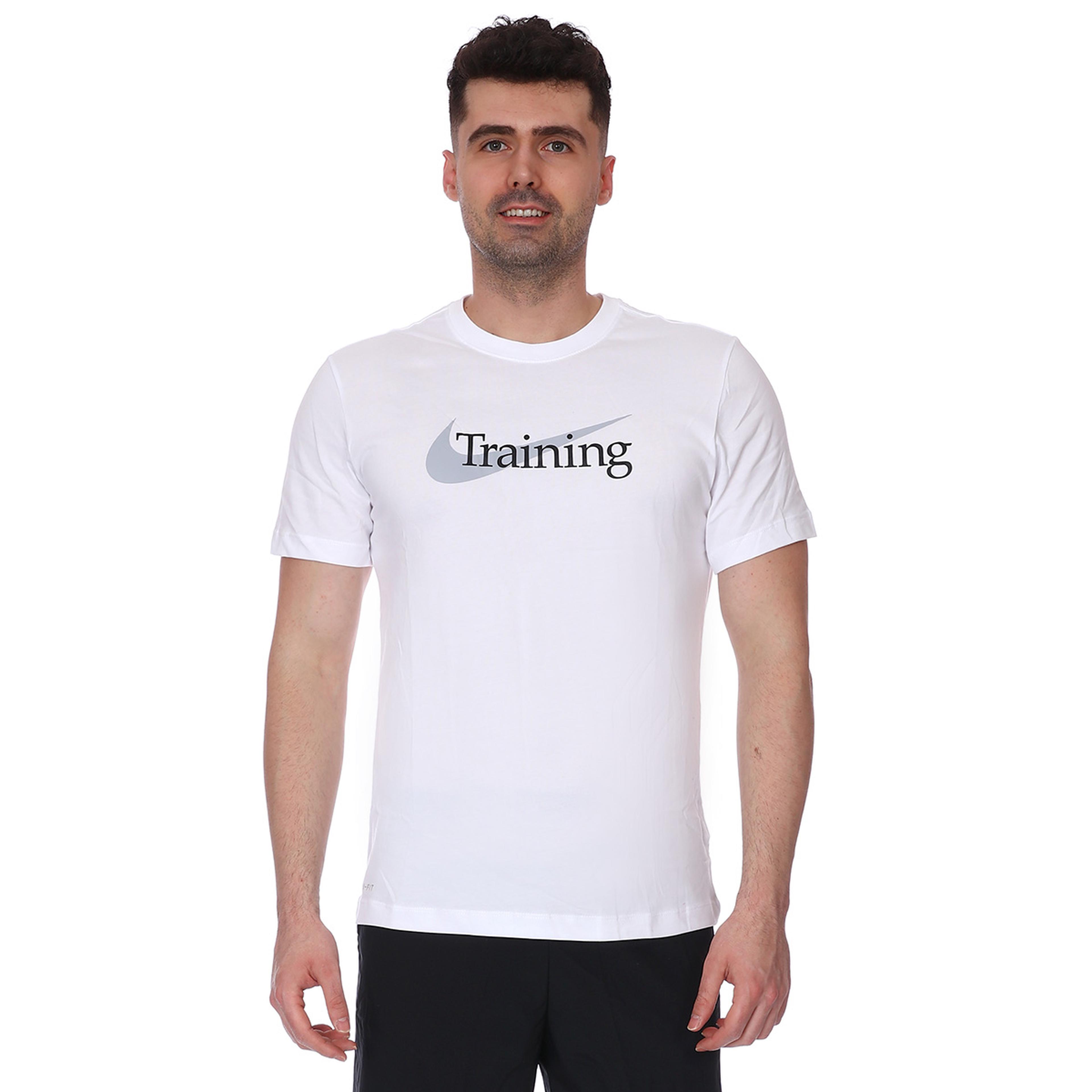 Dri-Fitc Tee Sw Training Erkek Beyaz Günlük Stil Tişört CZ7989-100