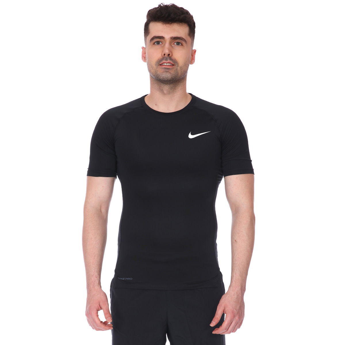 Pro Erkek Siyah Antrenman Tişört BV5631-010