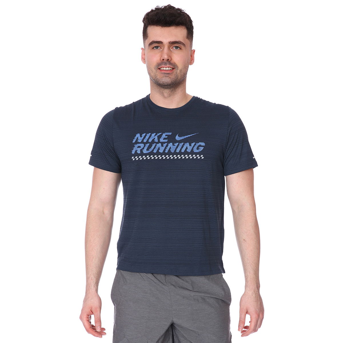 Miler Ss Ff Gx Erkek Mavi Koşu Tişört CU6434-458